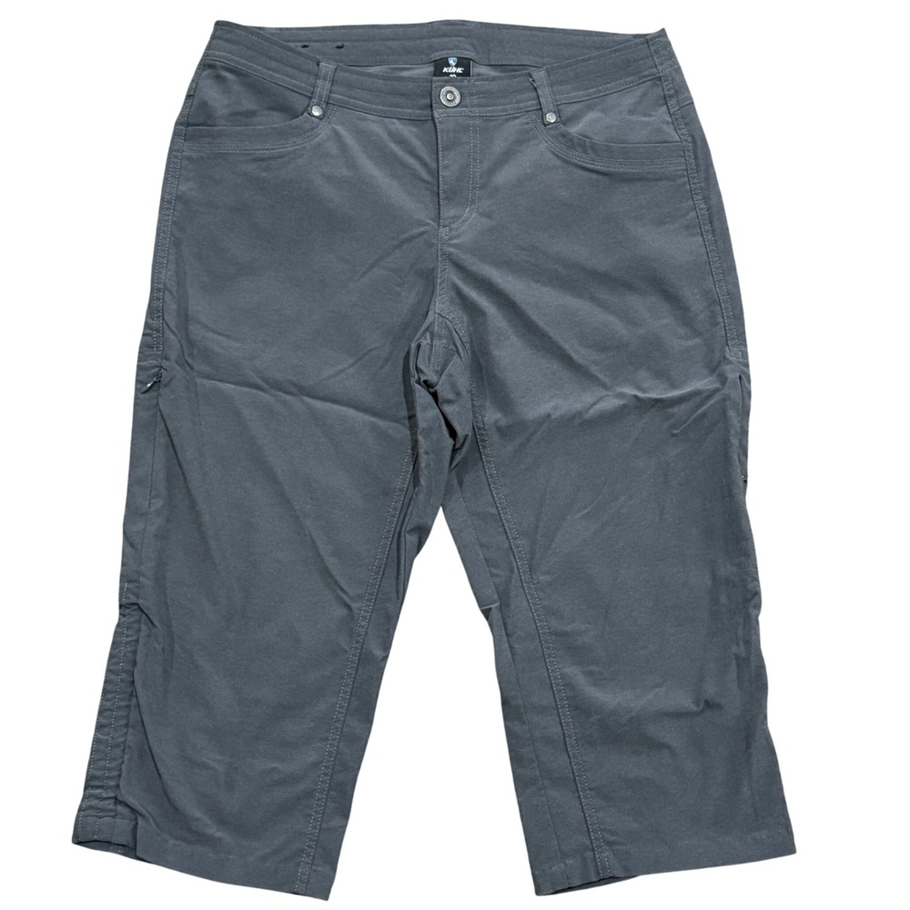 Kuhl Splash Metro Capri Pants Womens 10 Gray Hiking Outdoor Lightweight Stretch